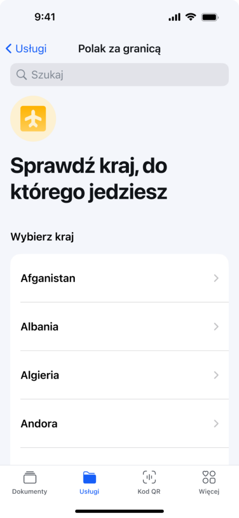 mObywatel za granicą 